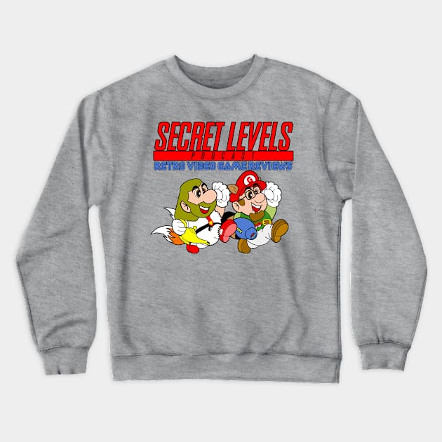 Super Secret Levels Podcast Crewneck Sweatshirt by SecretLevels